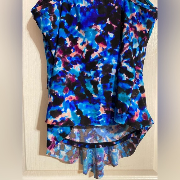 Magicsuit Rita Tankini Ruffled Beachy Bathing Suit Top Size 10 - Picture 9 of 13